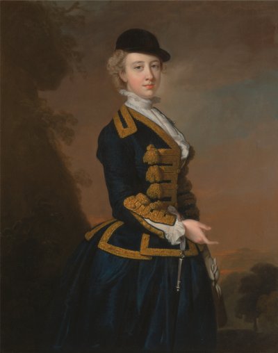 Portrait of a Young Woman of the Fortesque Family of Devon by Thomas Hudson